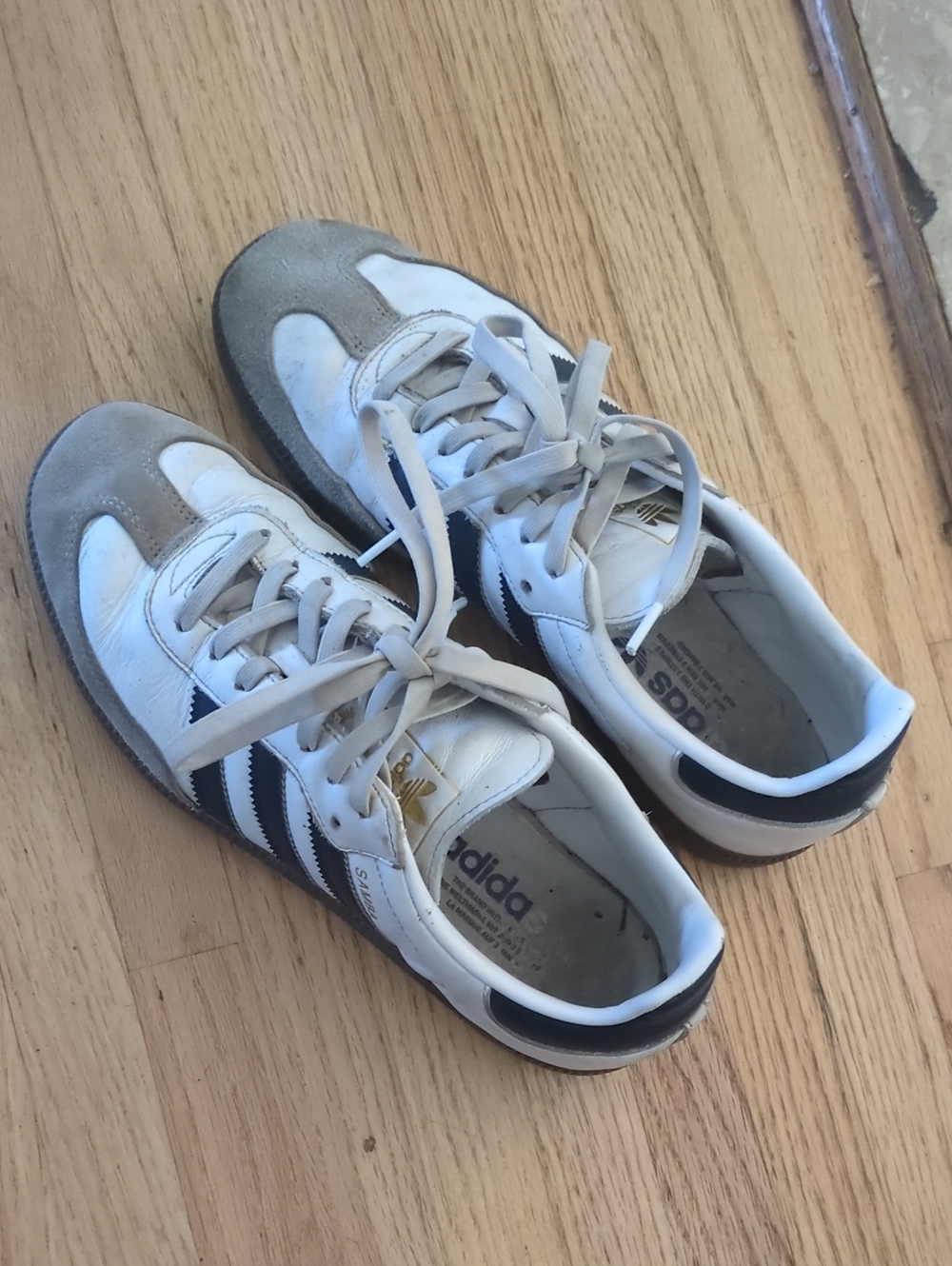 adidas White and Black Low-Top Sneakers